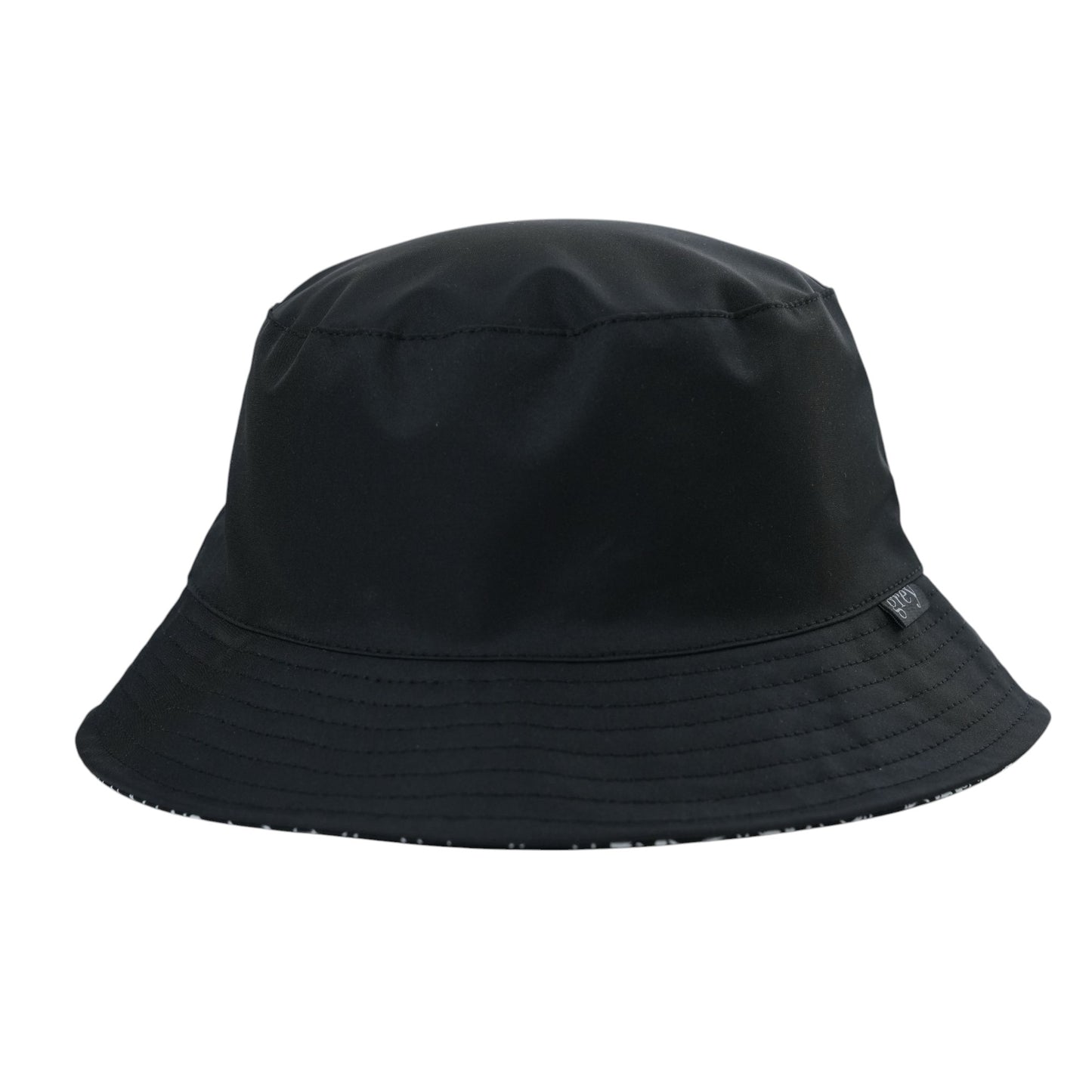 Avery N.S. Reversible Bucket Hat (Black with Logo on Black)