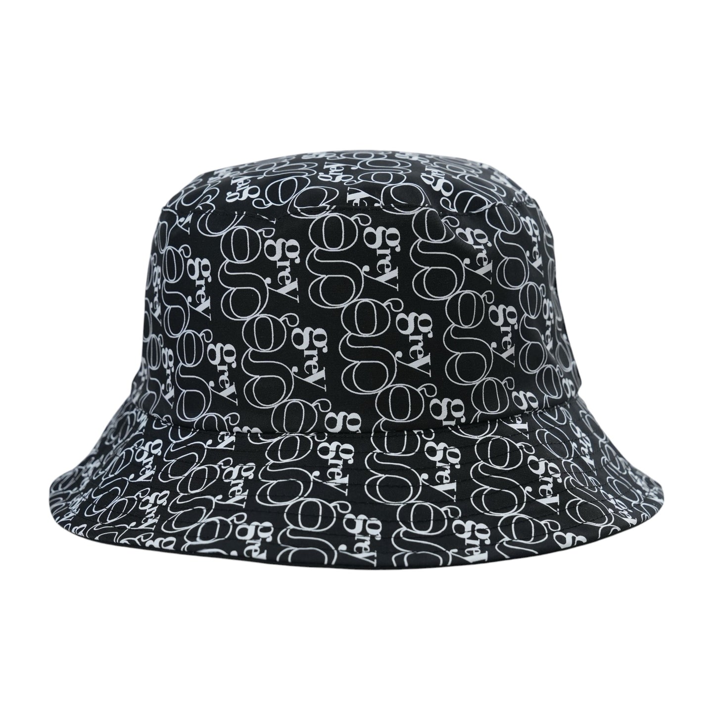 Avery N.S. Reversible Bucket Hat (Black with Logo on Black)