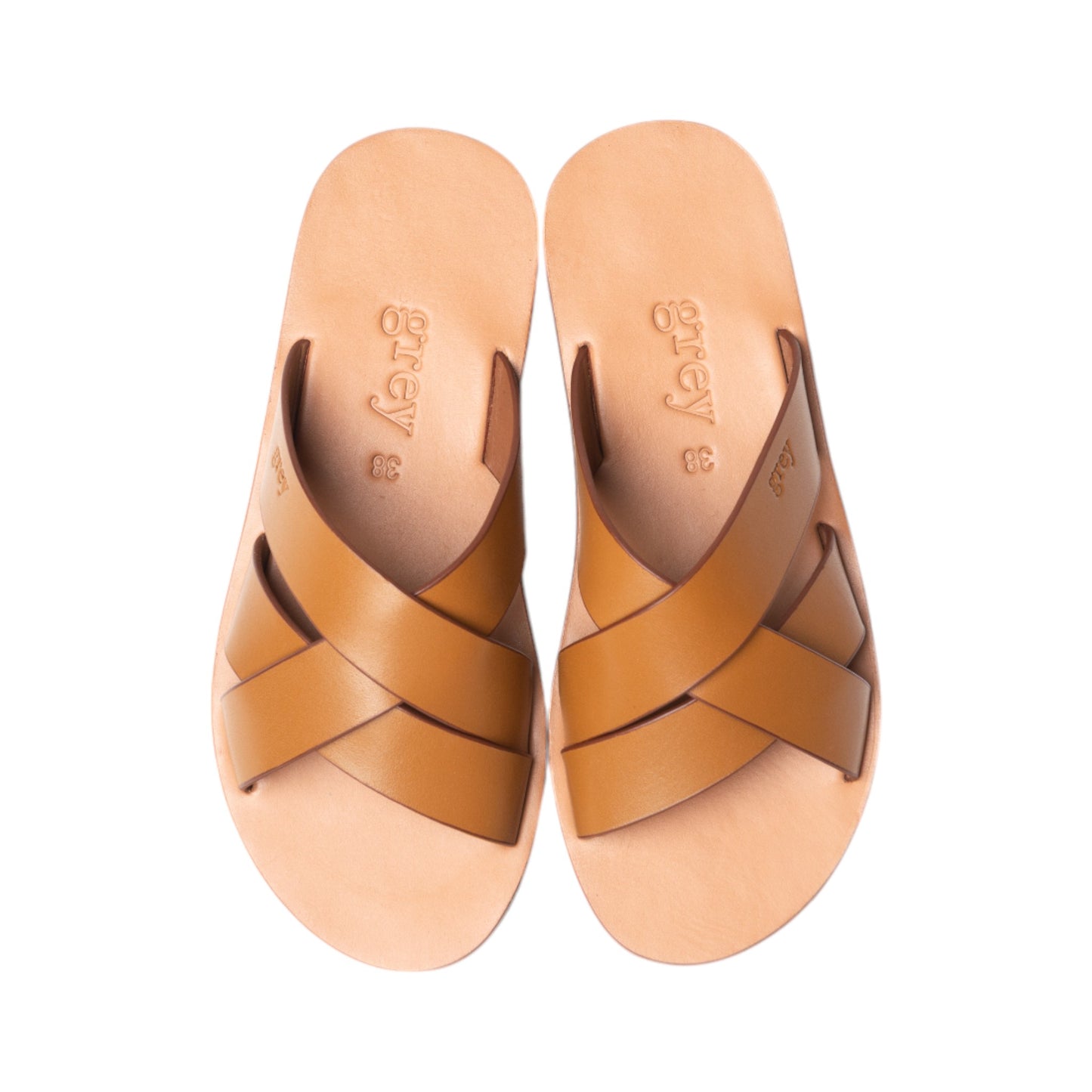 Leadon Leather Slip-On Slides in Canary