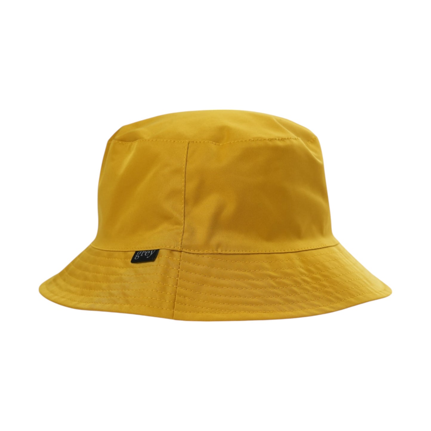 Grey By Ortenhill Avery Reversible Bucket Hat (Mustard with Logo on Dark Green)