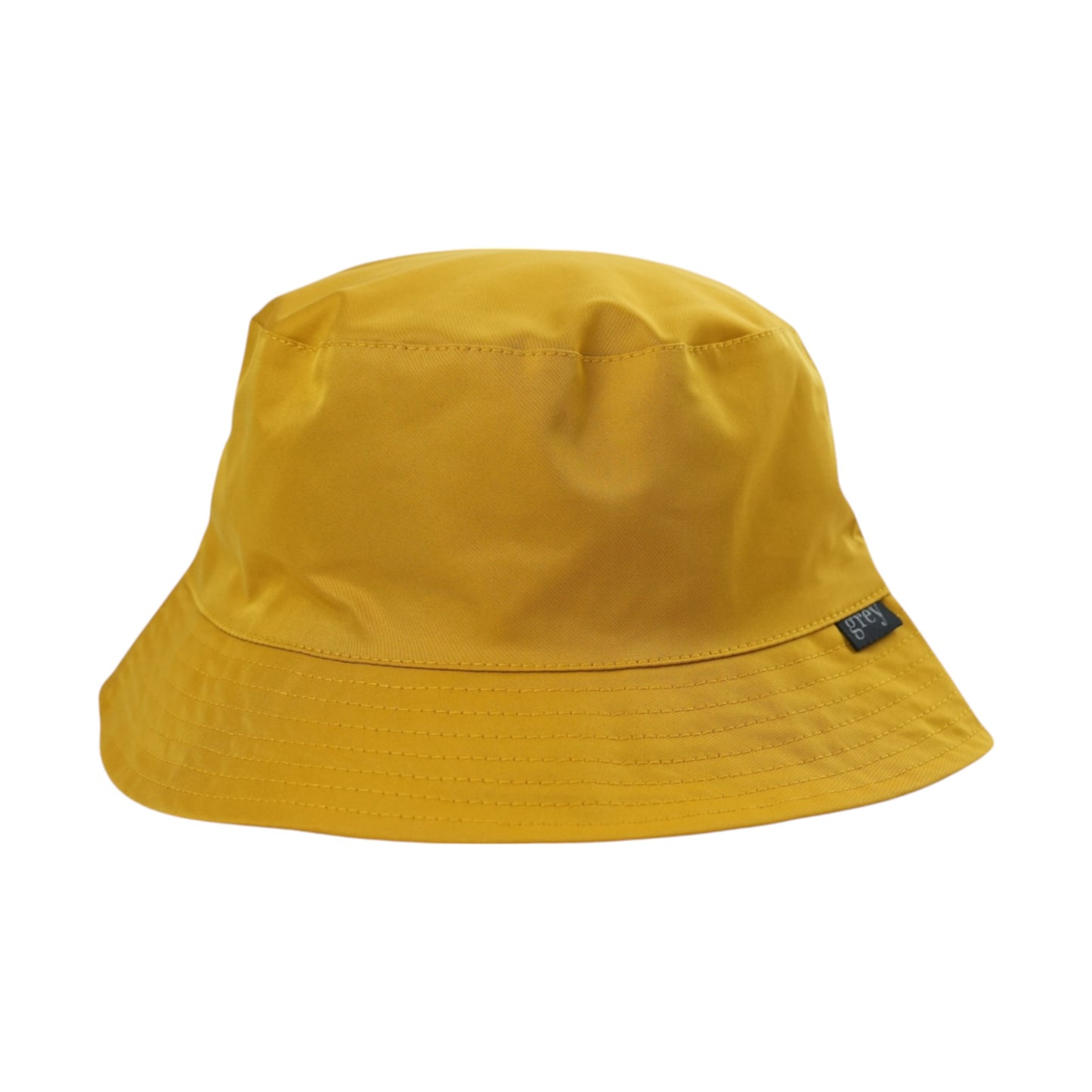 Grey By Ortenhill Avery Reversible Bucket Hat (Mustard with Logo on Dark Green)